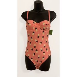 KATE SPADE ONE PIECE PINEAPPLE SWIMSUIT